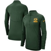 Green Bay Packers Nike Women's Core Half-Zip Pullover Jacket - Green