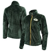 Add Green Bay Packers G-III 4Her by Carl Banks Women's Goal Line Full-Zip Jacket – Green To Your NFL Collection