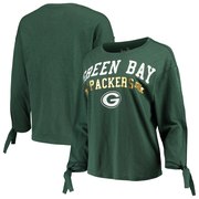 Add Green Bay Packers Touch by Alyssa Milano Women's On The Fly Long Sleeve T-Shirt - Green To Your NFL Collection