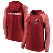 Order Atlanta Falcons NFL Pro Line by Fanatics Branded Women's Made to Move Color Blast Full-Zip Raglan Hoodie – Red/Heathered Red at low prices.