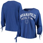 Add Indianapolis Colts Touch by Alyssa Milano Women's On The Fly Long Sleeve T-Shirt - Royal To Your NFL Collection