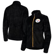 Add Pittsburgh Steelers G-III 4Her by Carl Banks Women's Goal Line Full-Zip Jacket – Black To Your NFL Collection