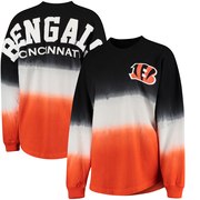 Add Cincinnati Bengals NFL Pro Line by Fanatics Branded Women's Spirit Jersey Long Sleeve T-Shirt - Black/Orange To Your NFL Collection