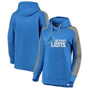 Add Detroit Lions NFL Pro Line by Fanatics Branded Women's Iconic Color Block Pullover Hoodie – Blue/Heathered Gray To Your NFL Collection