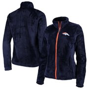 Add Denver Broncos G-III 4Her by Carl Banks Women's Goal Line Full-Zip Jacket – Navy To Your NFL Collection