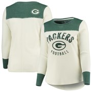 Add Green Bay Packers Touch by Alyssa Milano Women's Plus Size Fan Club Thermal Long Sleeve T-Shirt – White/Green To Your NFL Collection