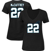 Add Christian McCaffrey Carolina Panthers Majestic Women's Plus Size Fair Catch Name & Number V-Neck T-Shirt – Black To Your NFL Collection