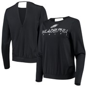 Add Philadelphia Eagles Touch by Alyssa Milano Women's Breeze Back Long Sleeve T-Shirt - Black To Your NFL Collection