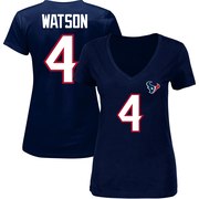 Add Deshaun Watson Houston Texans Majestic Women's Plus Size Fair Catch Name & Number V-Neck T-Shirt – Navy To Your NFL Collection