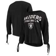 Add Oakland Raiders Touch by Alyssa Milano Women's On The Fly Long Sleeve T-Shirt - Black To Your NFL Collection