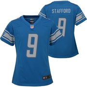 Add Matthew Stafford Detroit Lions Nike Girls Youth Team Game Jersey - Blue To Your NFL Collection