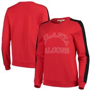 Add Atlanta Falcons Junk Food Women's French Terry Contrast Panel Sweatshirt - Red To Your NFL Collection