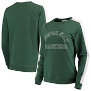 Add Green Bay Packers Junk Food Women's French Terry Contrast Panel Sweatshirt - Green To Your NFL Collection