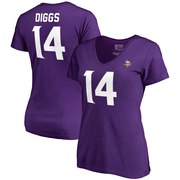 Add Stefon Diggs Minnesota Vikings NFL Pro Line by Fanatics Branded Women's Authentic Stack Name & Number V-Neck T-Shirt – Purple To Your NFL Collection