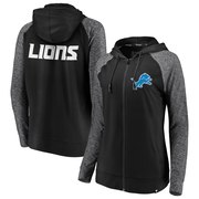 Add Detroit Lions NFL Pro Line by Fanatics Branded Women's Made to Move Color Blast Full-Zip Raglan Hoodie – Black/Heathered Gray To Your NFL Collection
