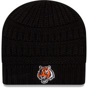 Add Cincinnati Bengals New Era Women's Comfy Cheer Knit Beanie – Black To Your NFL Collection