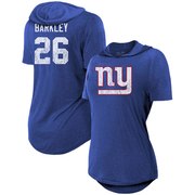 Add Saquon Barkley New York Giants Majestic Threads Women's Hilo Name & Number Hooded T-Shirt – Royal To Your NFL Collection