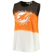 Add Miami Dolphins Junk Food Women's Dip Dye Muscle Tank Top – Orange To Your NFL Collection