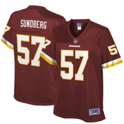 Add Nick Sundberg Washington Redskins NFL Pro Line Women's Player Jersey – Burgundy To Your NFL Collection