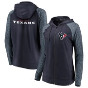 Add Houston Texans NFL Pro Line by Fanatics Branded Women's Made to Move Color Blast Full-Zip Raglan Hoodie – Navy/Heathered Blue To Your NFL Collection