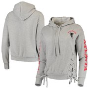 Add Atlanta Falcons Junk Food Women's Fashion Fleece Pullover Hoodie - Heathered Gray To Your NFL Collection