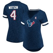 Add Deshaun Watson Houston Texans Majestic Women's Plus Size My Guy Name & Number V-Notch T-Shirt - Heathered Navy To Your NFL Collection