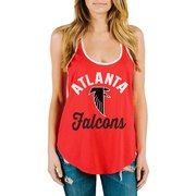 Add Atlanta Falcons Junk Food Women's Goal Line 1-Hit Ringer Tank Top - Red To Your NFL Collection