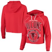 Add Atlanta Falcons Junk Food Women's Team Logo Cropped Raglan Pullover Hoodie – Red To Your NFL Collection