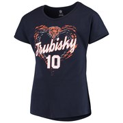 Add Mitchell Trubisky Chicago Bears Girls Youth Sonic Heart Player Name & Number Dolman T-Shirt - Navy To Your NFL Collection