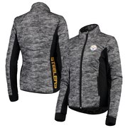 Add Pittsburgh Steelers G-III 4Her by Carl Banks Women's Huddle Full-Zip Jacket – Black To Your NFL Collection