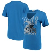 Add Detroit Lions Junk Food Women's Fashion Cut Out V-Neck T-Shirt – Blue To Your NFL Collection