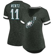 Add Carson Wentz Philadelphia Eagles Majestic Women's My Guy Name & Number Notch V-Neck T-Shirt – Charcoal To Your NFL Collection