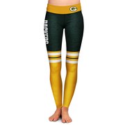 Add Green Bay Packers Women's Colorblock Stripe Leggings - Green To Your NFL Collection