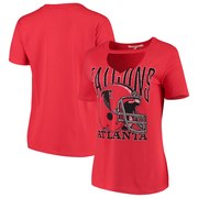 Add Atlanta Falcons Junk Food Women's Fashion Cut Out V-Neck T-Shirt – Red To Your NFL Collection