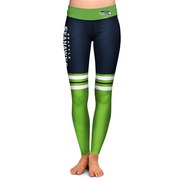 Add Seattle Seahawks Women's Colorblock Stripe Leggings - College Navy To Your NFL Collection