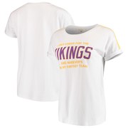 Add Minnesota Vikings Junk Food Women's Cheer Rolled Sleeves T-Shirt – White/Yellow To Your NFL Collection