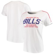 Add Buffalo Bills Junk Food Women's Cheer Rolled Sleeves T-Shirt – White/Red To Your NFL Collection