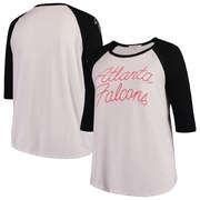 Add Atlanta Falcons Junk Food Women's Plus Size Raglan 3/4-Sleeve T-Shirt – White/Black To Your NFL Collection