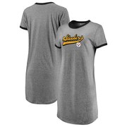 Add Pittsburgh Steelers NFL Pro Line by Fanatics Branded Women's Tri-Blend T-Shirt Dress – Heathered Gray To Your NFL Collection