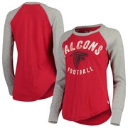 Add Atlanta Falcons Touch by Alyssa Milano Women's Lay-Up Thermal Raglan Long Sleeve T-Shirt - Red To Your NFL Collection