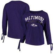 Add Baltimore Ravens Touch by Alyssa Milano Women's On The Fly Long Sleeve T-Shirt - Purple To Your NFL Collection