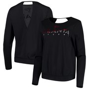 Add Atlanta Falcons Touch by Alyssa Milano Women's Breeze Back Long Sleeve V-Neck T-Shirt - Black To Your NFL Collection