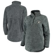 Add Oakland Raiders Concepts Sport Women's Trifecta Snap-Up Jacket - Charcoal To Your NFL Collection