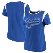 Add Indianapolis Colts Junk Food Women's Retro Sport T-Shirt – Royal/White To Your NFL Collection