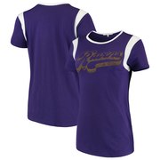 Add Baltimore Ravens Junk Food Women's Retro Sport T-Shirt – Purple/White To Your NFL Collection