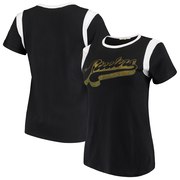 Add Pittsburgh Steelers Junk Food Women's Retro Sport T-Shirt – Black/White To Your NFL Collection