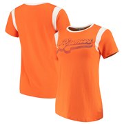 Add Denver Broncos Junk Food Women's Retro Sport T-Shirt – Orange/White To Your NFL Collection