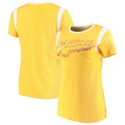 Add Minnesota Vikings Junk Food Women's Retro Sport T-Shirt – Gold/White To Your NFL Collection