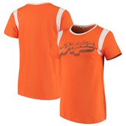 Add Miami Dolphins Junk Food Women's Retro Sport T-Shirt – Orange/White To Your NFL Collection