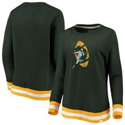 Add Green Bay Packers NFL Pro Line by Fanatics Branded Women's True Classics Retro Stripe Pullover Sweatshirt – Kelly Green/Gold To Your NFL Collection